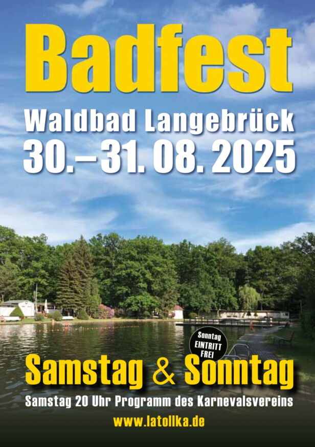Badfest im Waldbad Langebrück