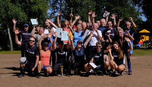 Prellball im Waldbad Langebrück