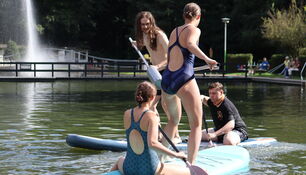 Wasserolympiade im Waldbad Langebrück